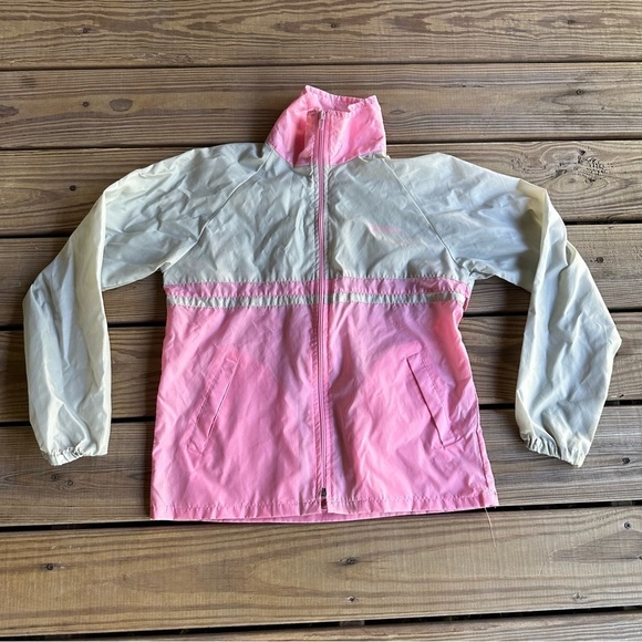 MacGregor Vintage Girls Jacket Medium Teen Tween Kids Pink Windbreaker Nylon - Picture 2 of 10
